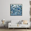 Blue House-11CT Stamped Cross Stitch 50*50cm/19.69*19.69in tapestrymarket