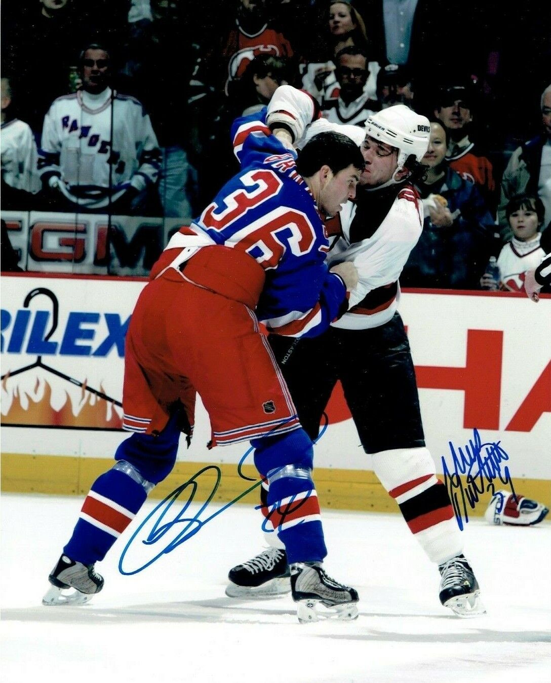 MATTHEW BARNABY & MIKE DANTON autographed SIGNED 8X10 fight