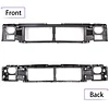 ECOTRIC Header Panel Grille Mount Panel Compatible with 1992-1997 Ford F-150 F-250 Bronco Replacement for FO1220113, F6TZ8A284AC