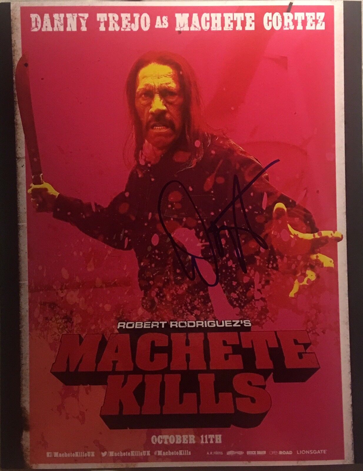 Danny Trejo Signed 8x10 Photo Poster painting COA Autograph Machete D5