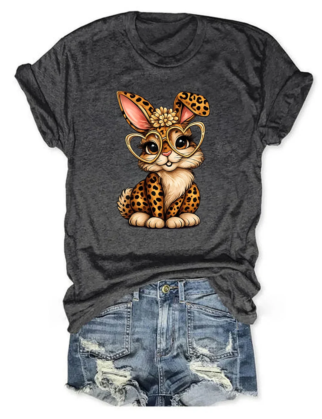 Easter Leopard Bunny T-shirt
