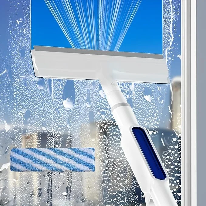🔥Summer Hot Sale🔥Squeegee for Window Cleaning with Spray