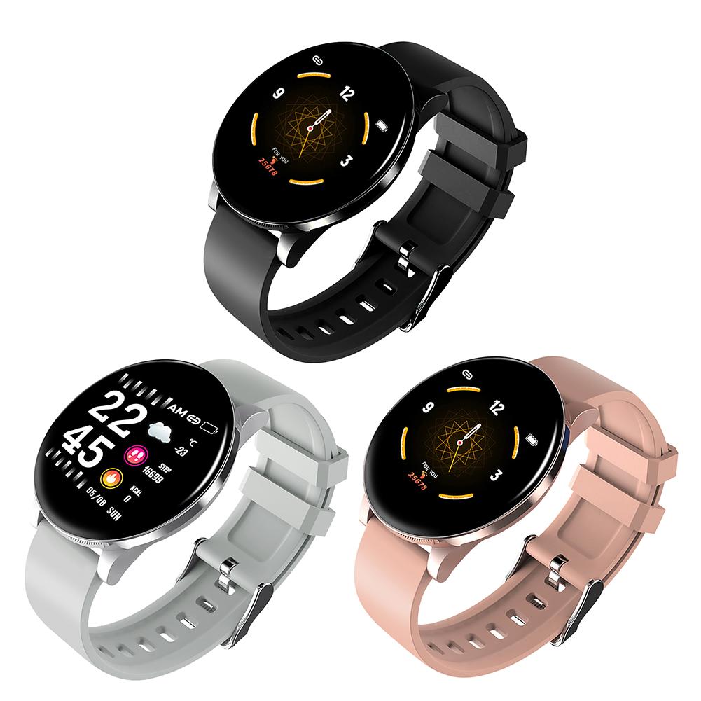 

W8 1.3 inch Screen Smart Bracelet IP67 Heart Rate Monitor Fitness Tracker, Pink, 501 Original