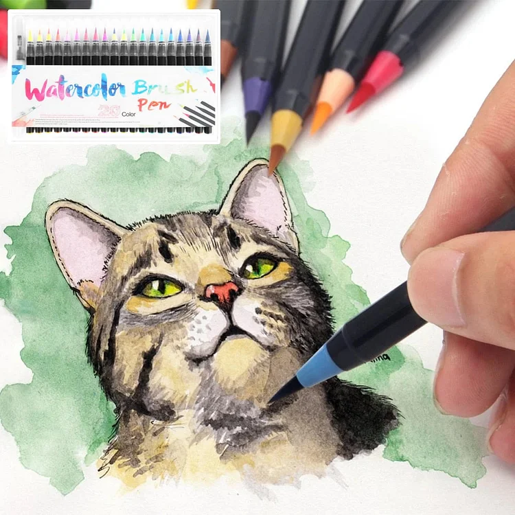 Watercolor Nylon Brush Pen Sets 