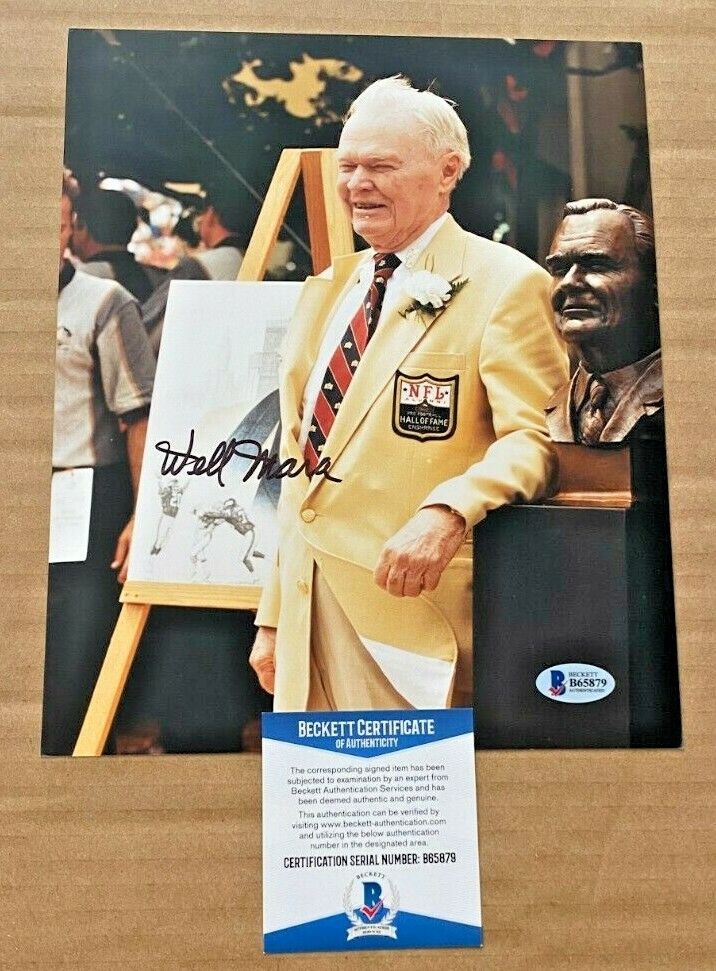 WELLINGTON MARA SIGNED NEW YORK GIANTS 8X10 Photo Poster painting BECKETT CERTIFIED