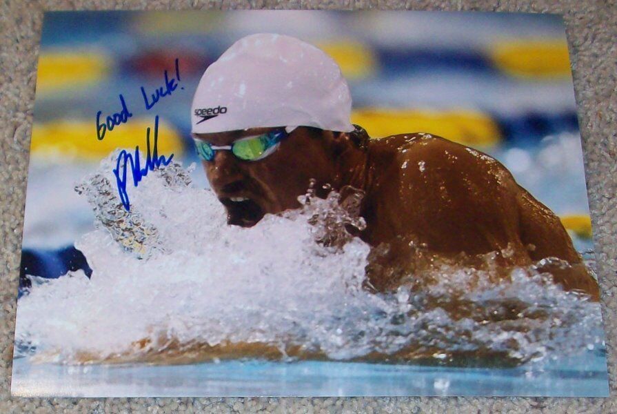 PETER VANDERKAAY SIGNED AUTOGRAPH USA OLYMPICS SWIMMING 8x10 Photo Poster painting B w/PROOF