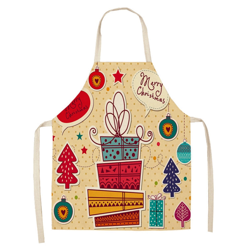 Christmas Cute Cartoon Polyester Apron 1 Piece
