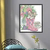 Kitten In Rain Boots-14CT Stamped Cross Stitch 28*33cm/11.02*12.99in
