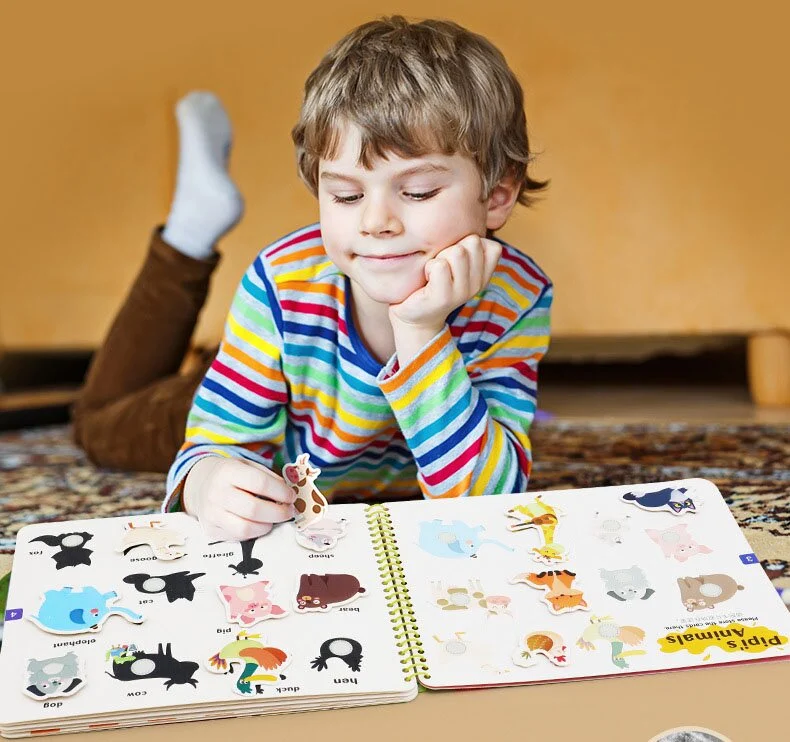 3D-Tuchbuch Spielbuch Tuch Buch Lernspielzeug Kleinkind Montessori Spiel 