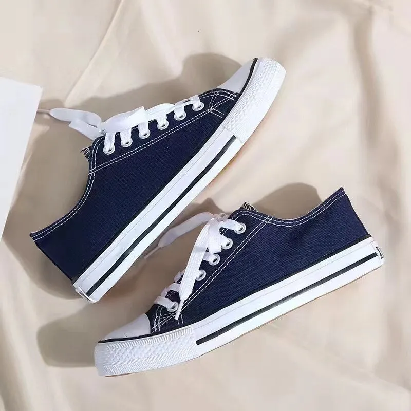 2022 New Korean Style Ulzzang Daisy Canvas Shoes for Women 45 White Black Yellow Green Purple Color sneakers women