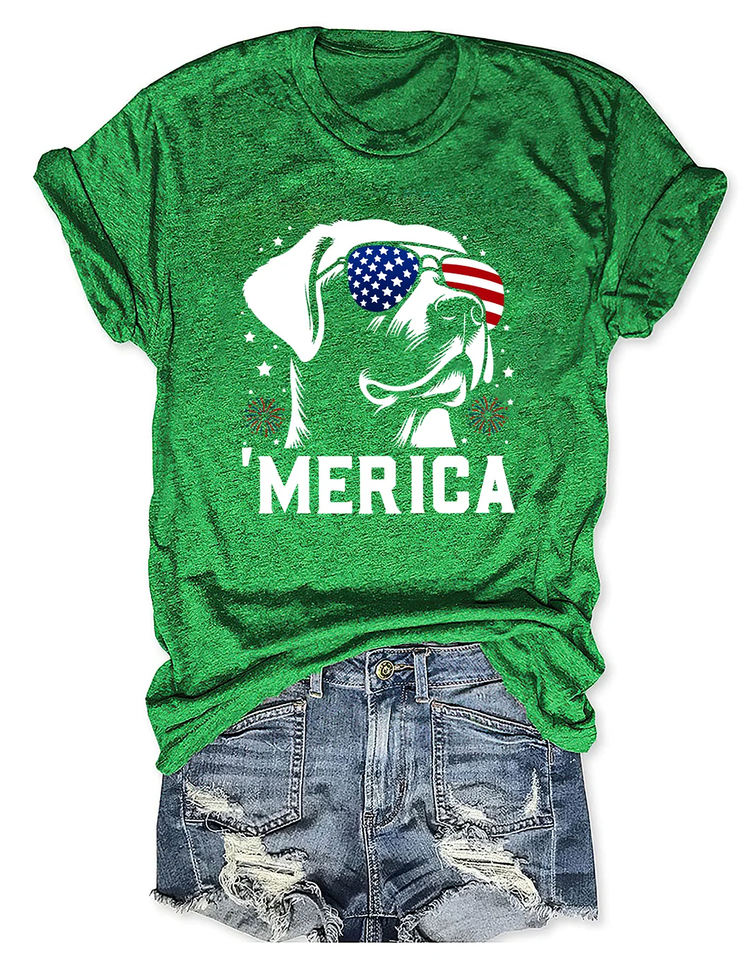 Labrador Retriever 'Merica 4th Of July T-shirt