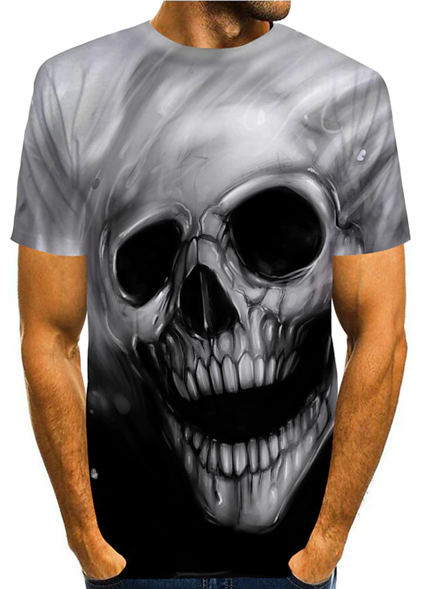 Men's 3D Printed Casual Round Neck Short Sleeve T-Shirt