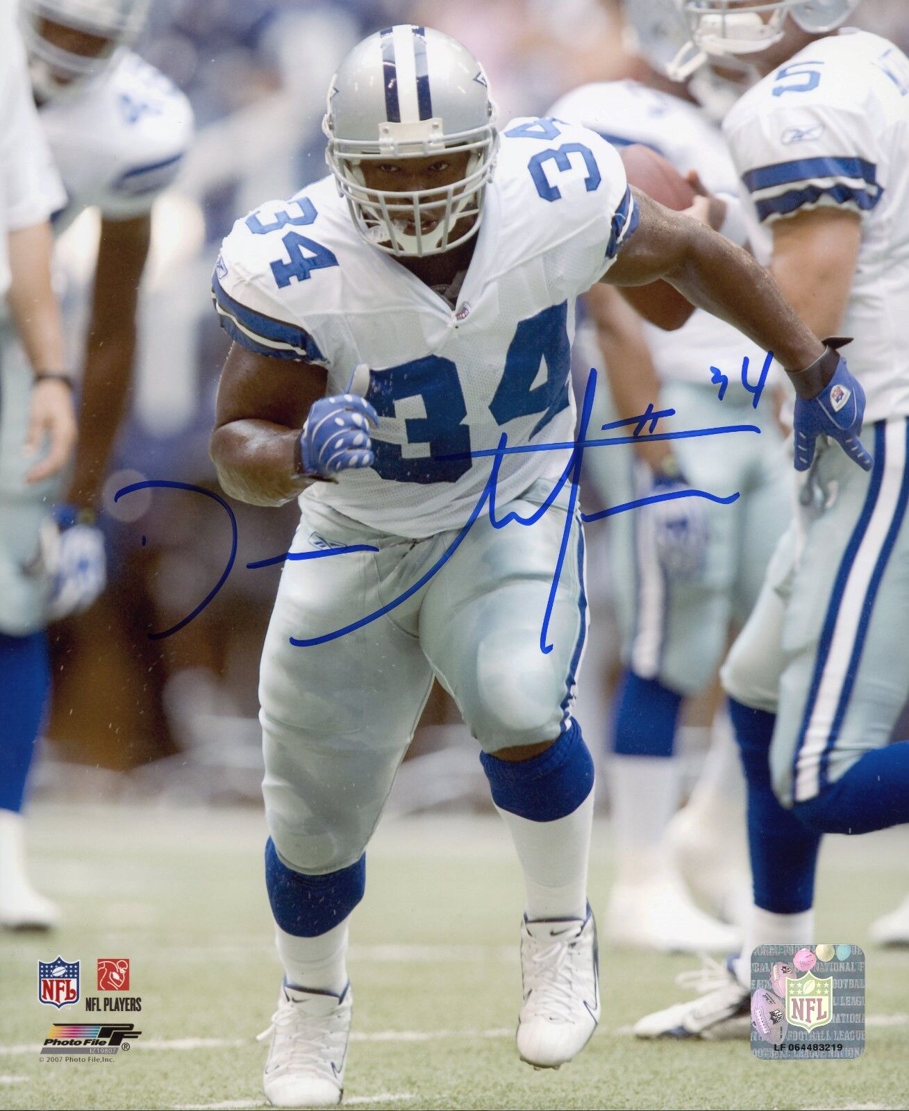 Deon Anderson autographed 8x10 Dallas Cowboys In Person