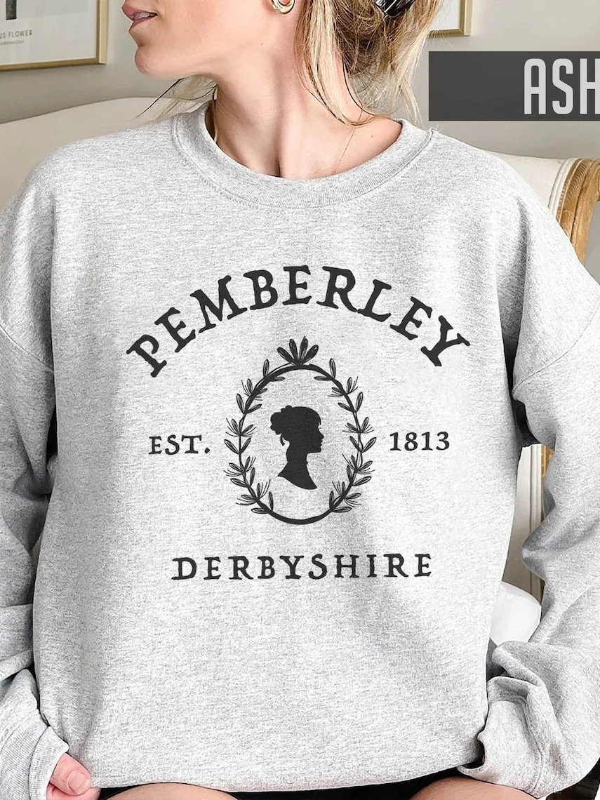 Pemberley Loose Fleece Sweatshirt / DarkAcademias /Darkacademias