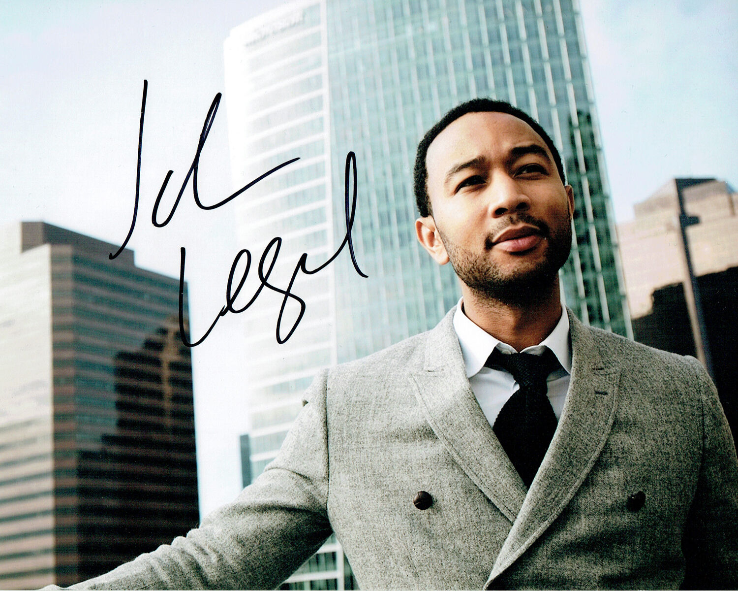 John LEGEND SIGNED Autograph 10x8 Photo Poster painting AFTAL American Singer