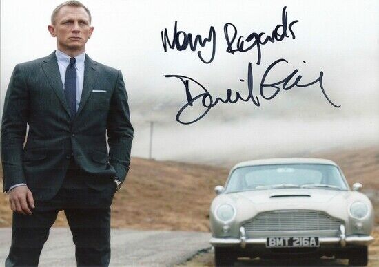 DANIEL CRAIG - 007 JAMES BOND - SIGNED AUTOGRAPHED Photo Poster painting POSTER HIGH GLOSS PRINT