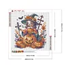 (40*40cm)Halloween Pumpkin Girl - Full Round Drill Diamond Painting