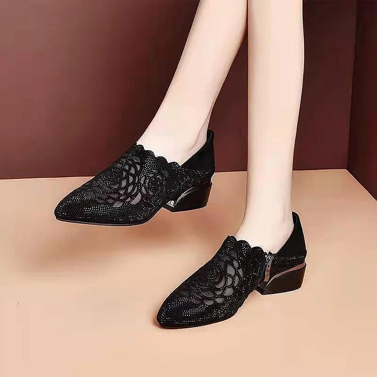 Diamond breathable pattern women's shoes