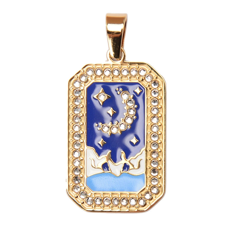 1 Piece 304 Stainless Steel Geometric Jewelry Accessories Pendant Chain