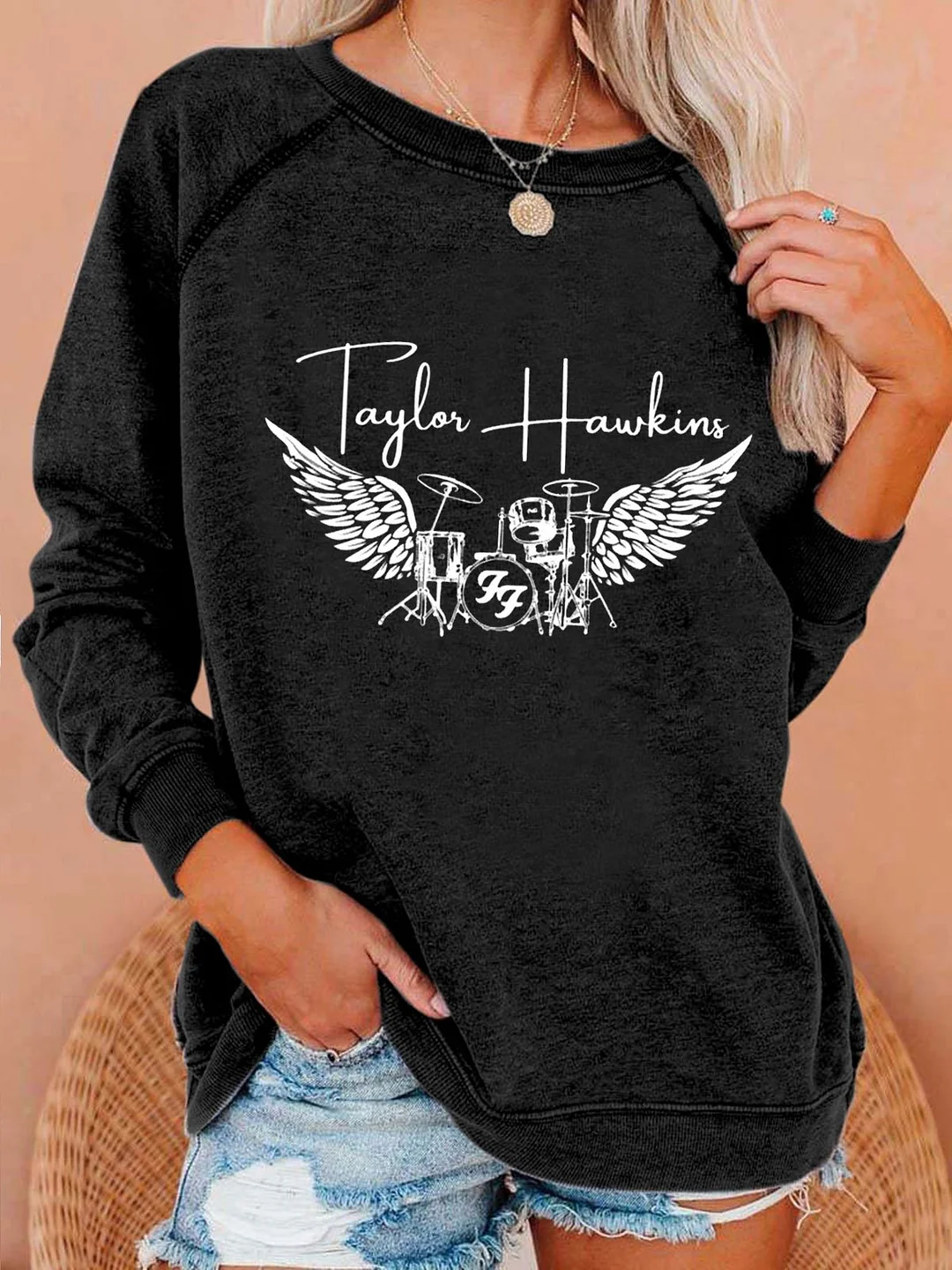Women&#039;s Foo Fighters Tribute Concert 2022 Print Casual Sweatshirt