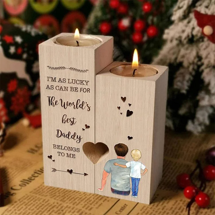 The World’s Best Daddy Belongs to Me  - Candle Holder