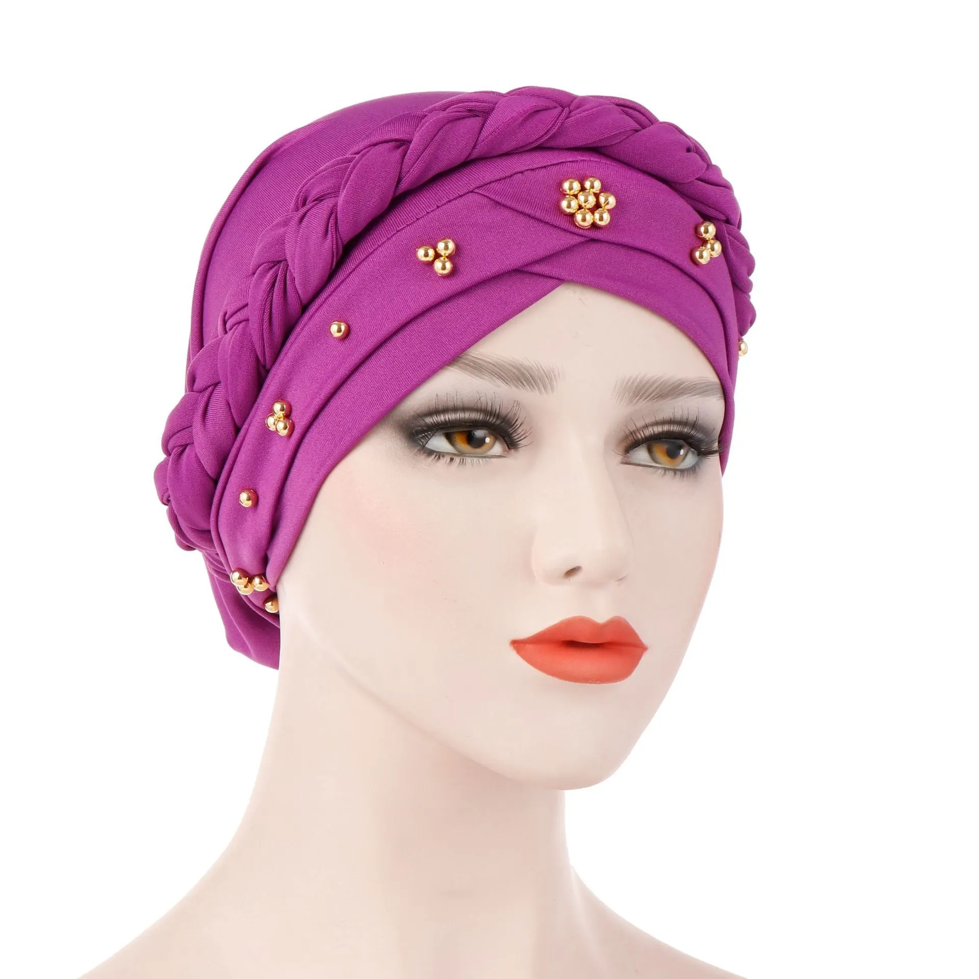 Women's Floral Printed Muslim Turban Hat Cap