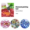 18Pcs / Set 5d bricolage diamant foret stylo ensemble avec lumi&egrave;re pour bricolage arts artisanat (blanc)