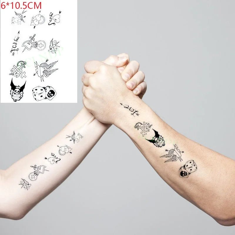 Waterproof Temporary Tattoo sticker Anime fake tatto stickers flash tatoo hand foot body art for girl men women kids