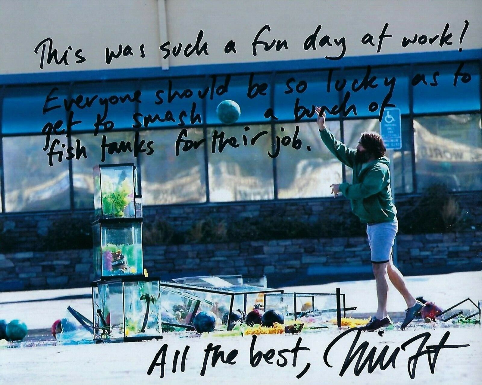 GFA The Last Man On Earth * WILL FORTE * Signed 8x10 Photo Poster painting w/Inscription W7 COA