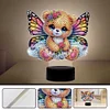 Schmetterling Bär Nachtlicht doppelseitig - 5d DIY Bastellampe