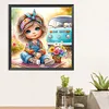 Diamond Painting -DIY Round Drill Cute Big Eyes Girl