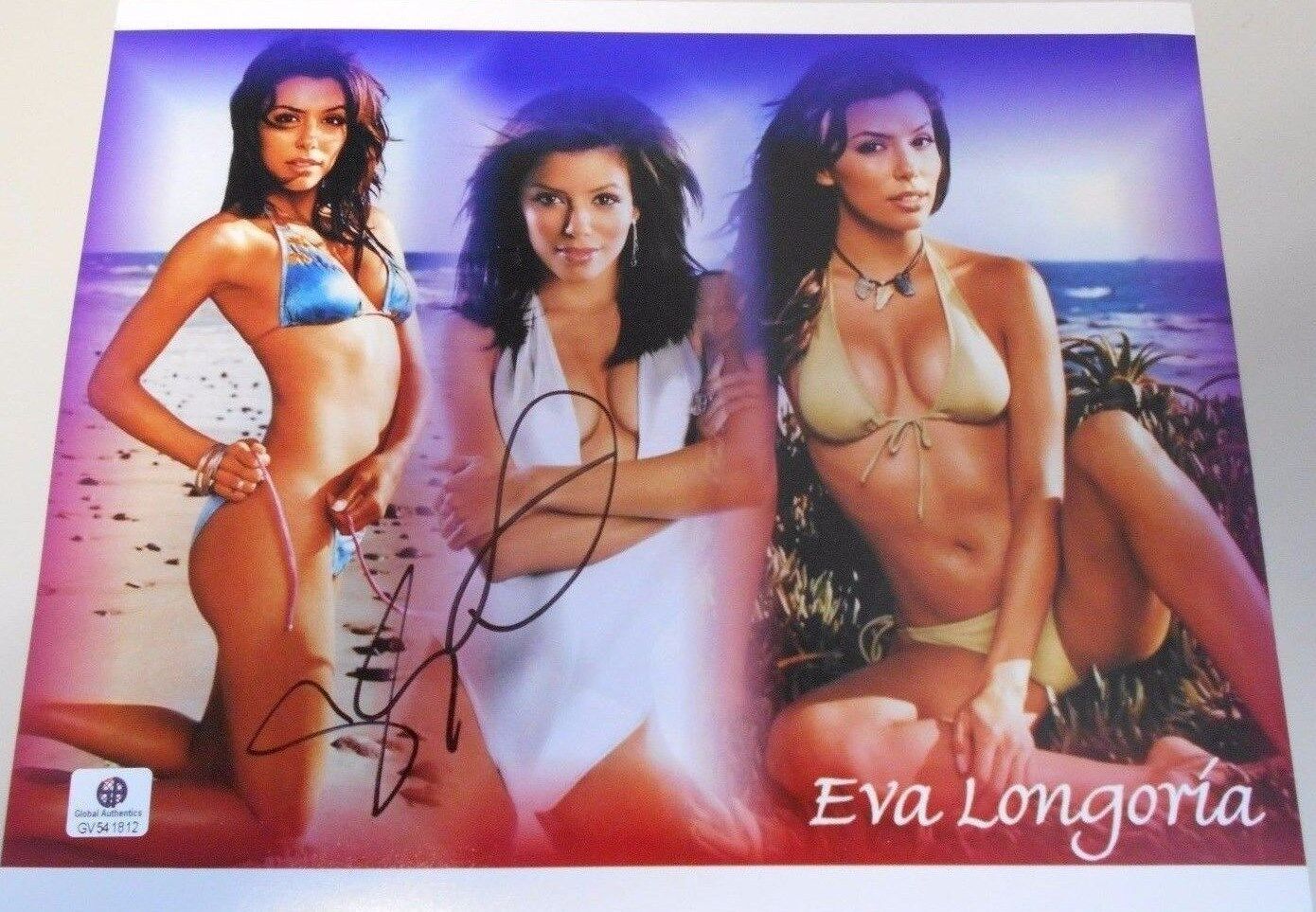 EVA LONGORIA * ACTRESS ** HAND SIGNED * 8 X 10 Photo Poster painting * GLOBAL AUTHETICS CERT