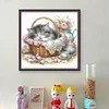 Sleeping Cat-11CT Stamped Cross Stitch 40*40cm/15.75*15.75in