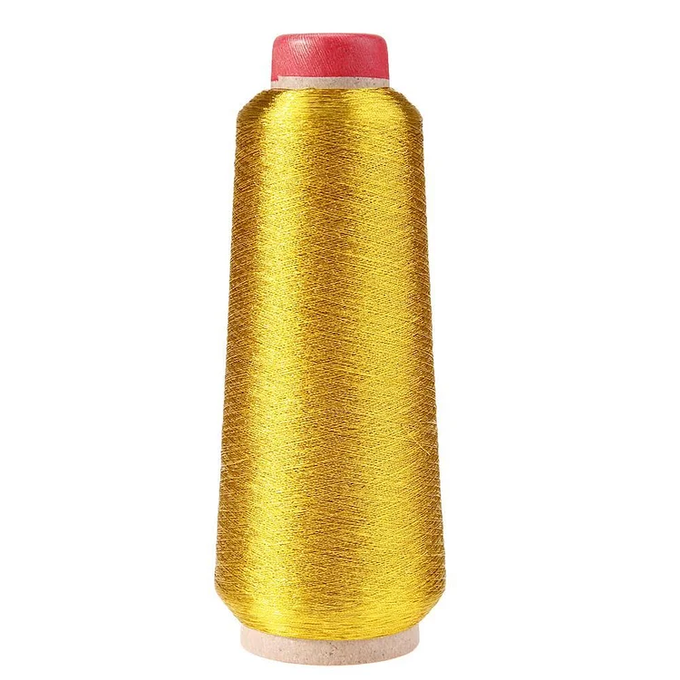 Computer Cross-stitch Embroidery Thread Textile Metallic Yarn Woven(Gold)