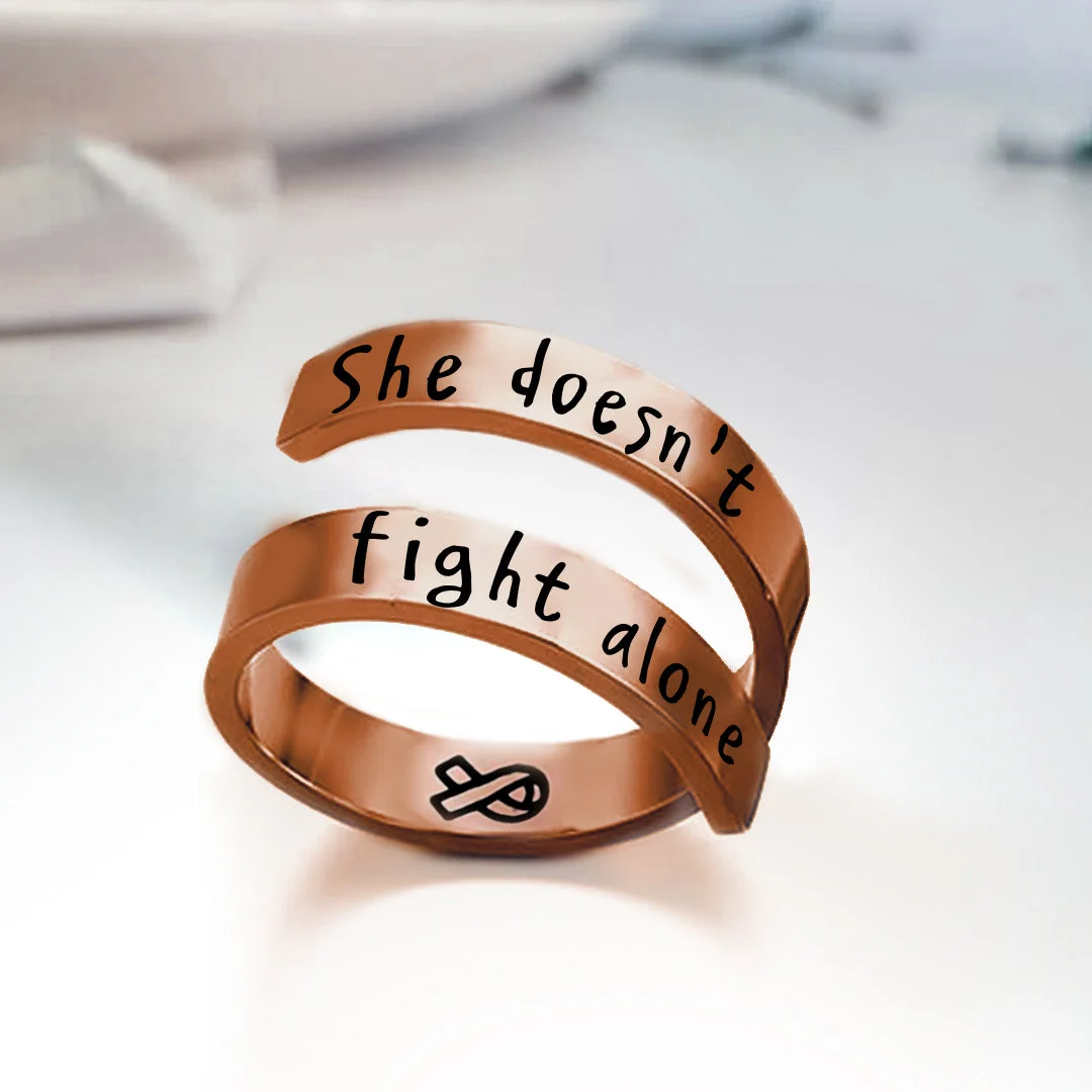 She Doesn't Fight Alone Ring