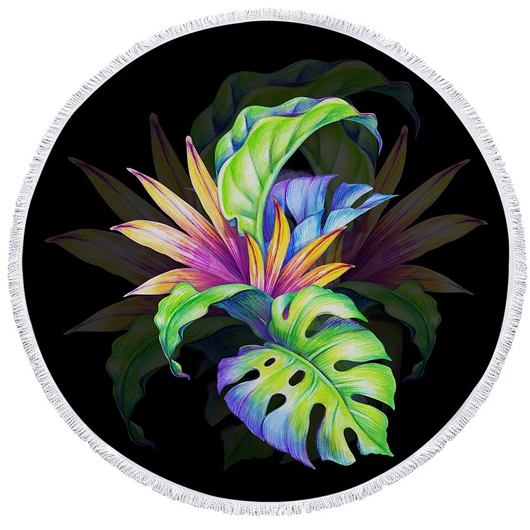 Flowers - Circle Tapestry - 1.5M