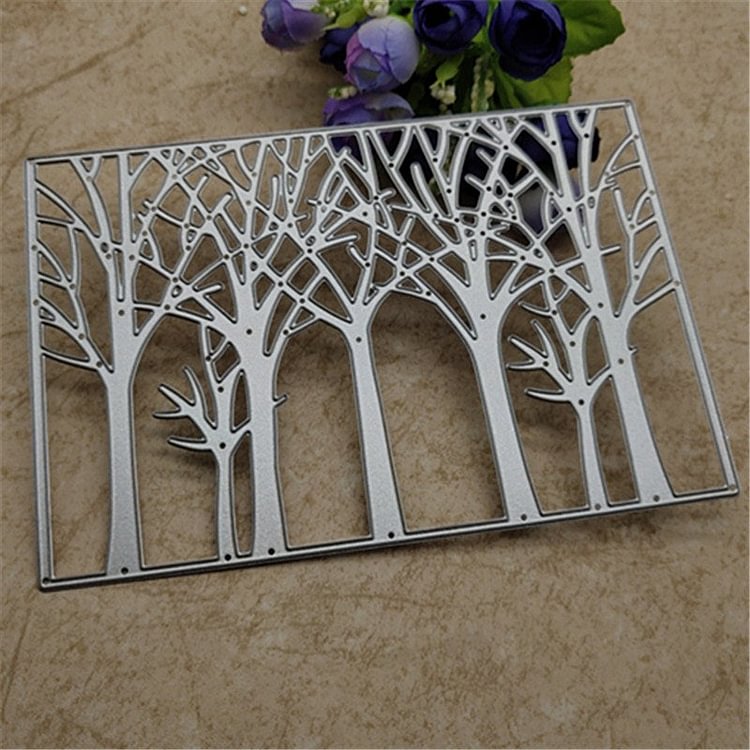 Nice Tree Cutting Dies background Metal Cutting Dies Stencils For Card Making Decorative Embossing Suit Paper Cards Stamp DIY