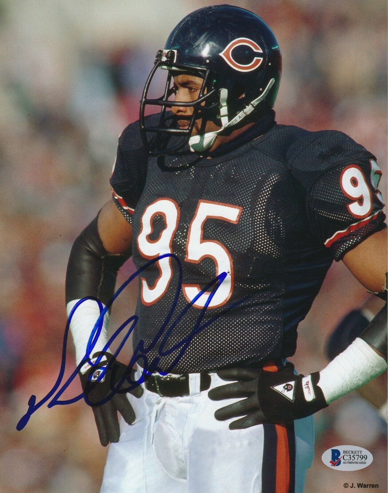 RICHARD DENT Signed Chicago BEARS 8X10 Photo Poster painting with Beckett COA
