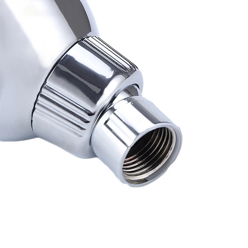 Minimalist Geometric Stainless Steel Shower Head Bathing