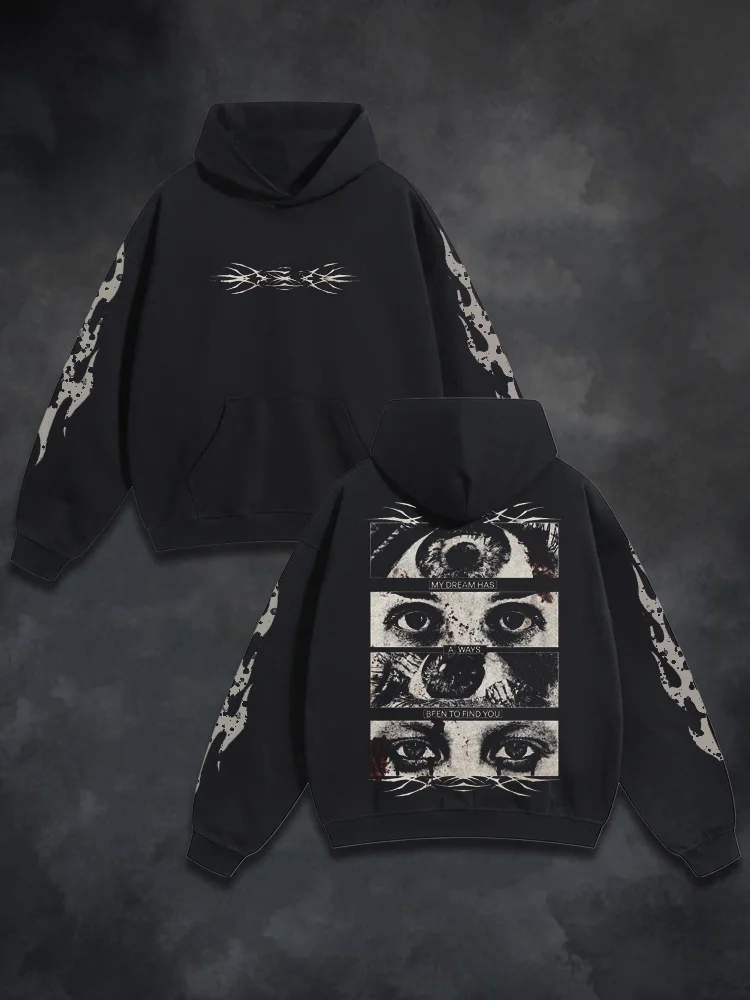 Scary Eye Horror Valley Hoodie