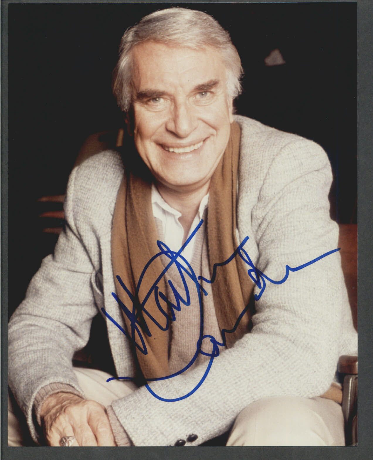 Martin Landau - Signed Autograph Color 8x10 Photo Poster painting - Ed Wood