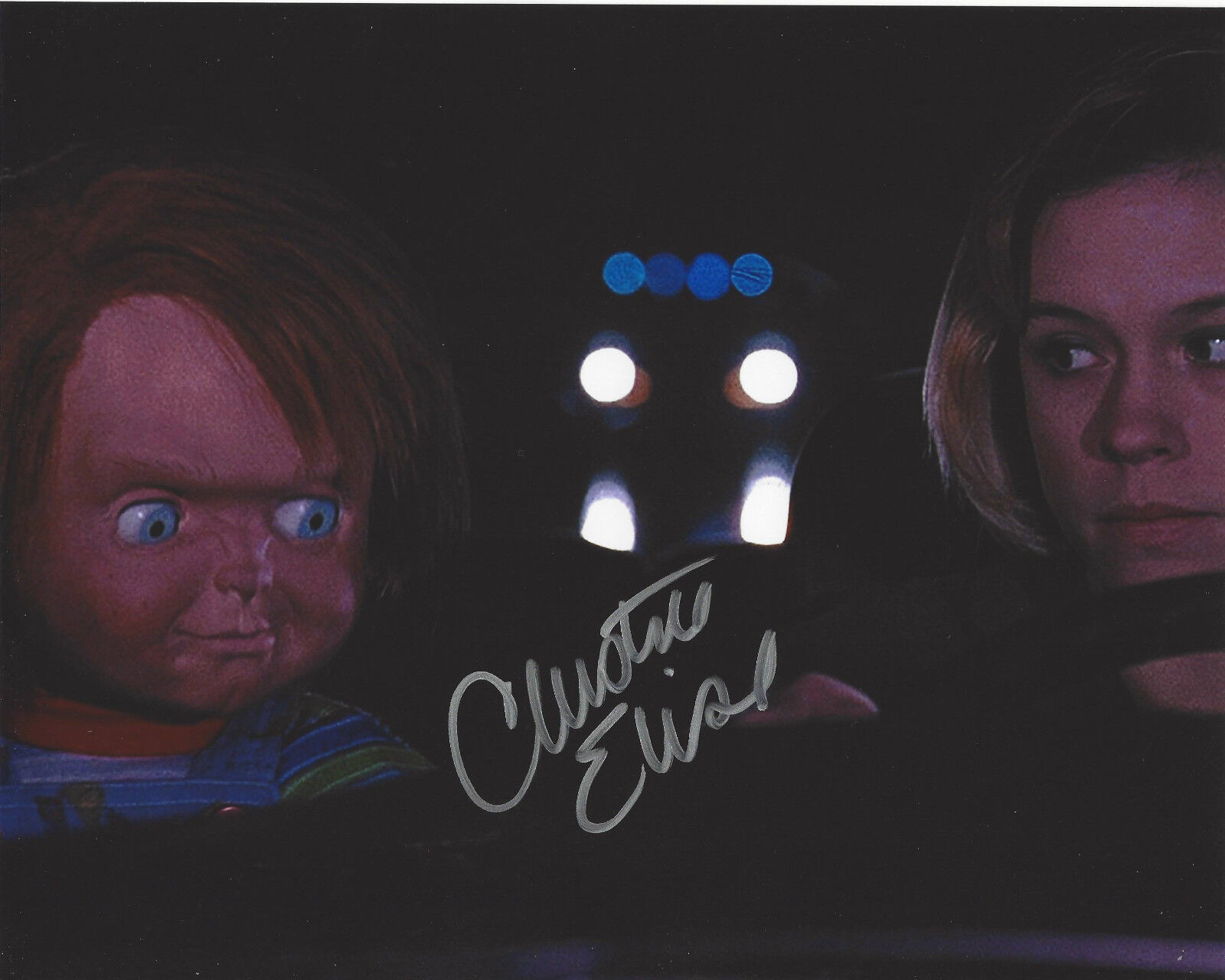 CHRISTINE ELISE SIGNED AUTHENTIC 'CHILD'S PLAY' 8X10 Photo Poster painting COA 2 CHUCKY ACTRESS
