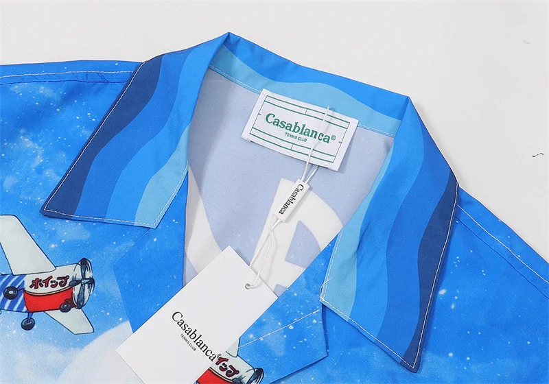 Casablanca 2023 new silk long-sleeved shirt