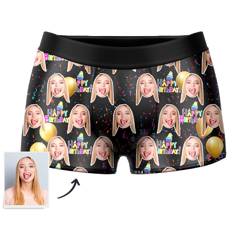 Custom Birthday Boxer Shorts