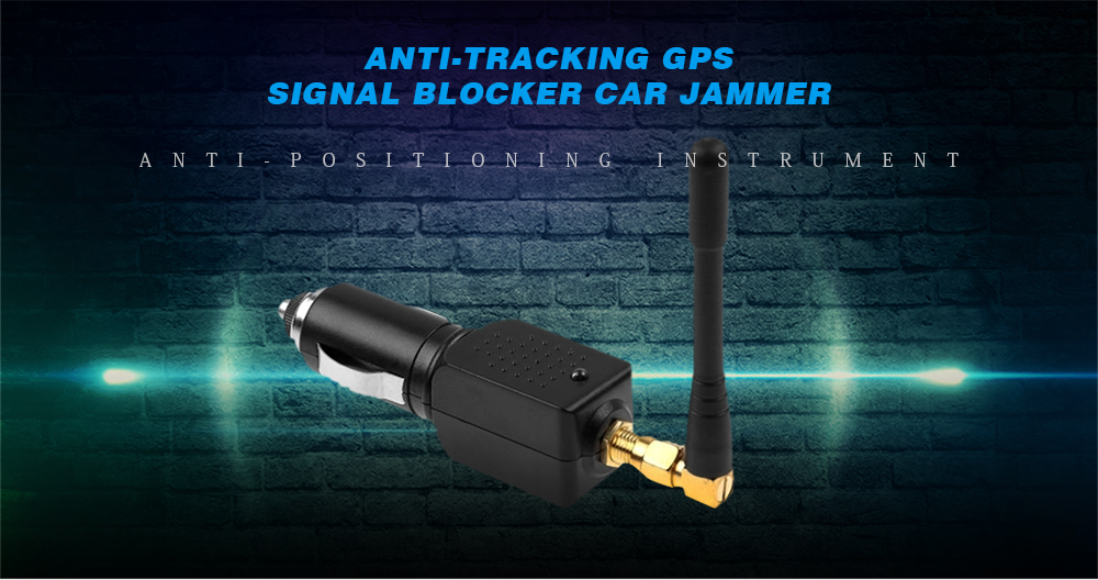 GPS Signal Blocker Car Jammer Anti-positioning Anti-tracking Shielding Instrument - Black