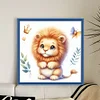 Cute Lion-18CT Stamped Cross Stitch 20*20cm/7.87*7.87in