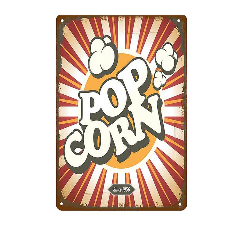 Popcorn - Vintage Tin Signs/Wooden Signs - 20*30cm/30*40cm