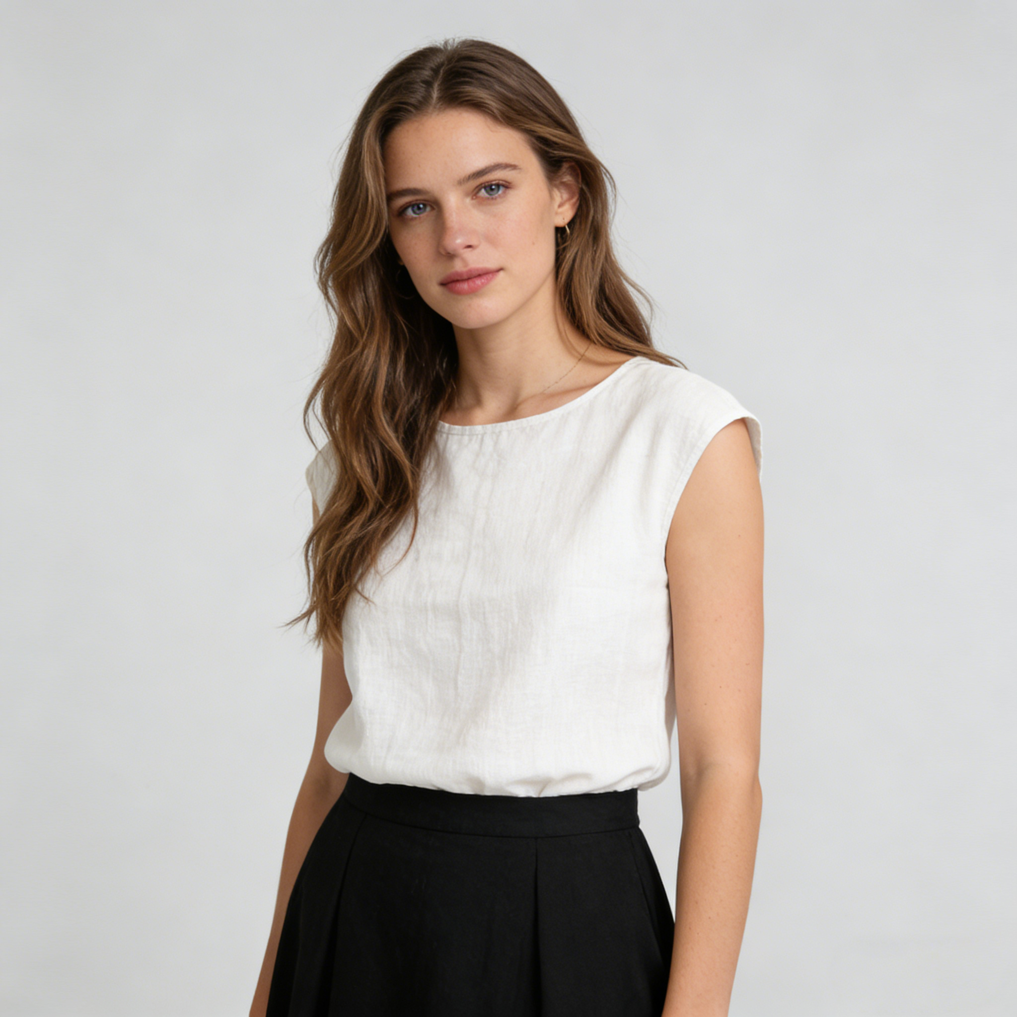Linen Tank Top Women 100% Linen Cap Sleeve Summer Top Breathable Lightweight REAL SILK LIFE