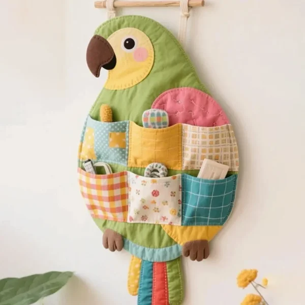 PDF-Cute Parrot Hanging Bag Sewing Pattern