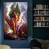 (50*80cm)Colorful Woods - Round AB Drill Diamond Painting